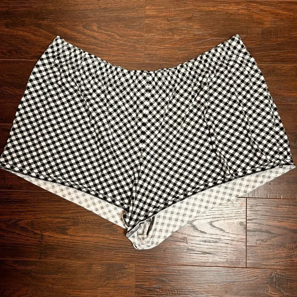 Cacique Preppy Old Money Gingham Sleep Shorts Fisherman Coastal Women's 22 24